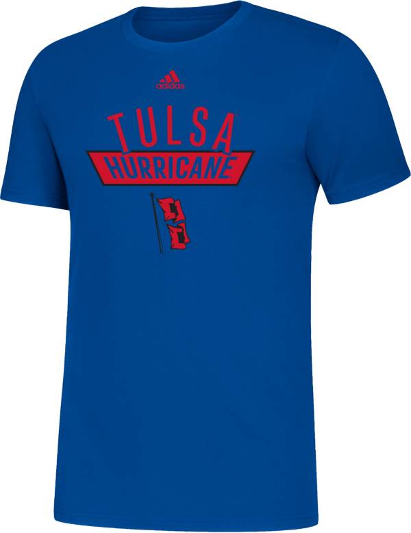 adidas Men's Tulsa Golden Hurricane Blue Amplifier T-Shirt