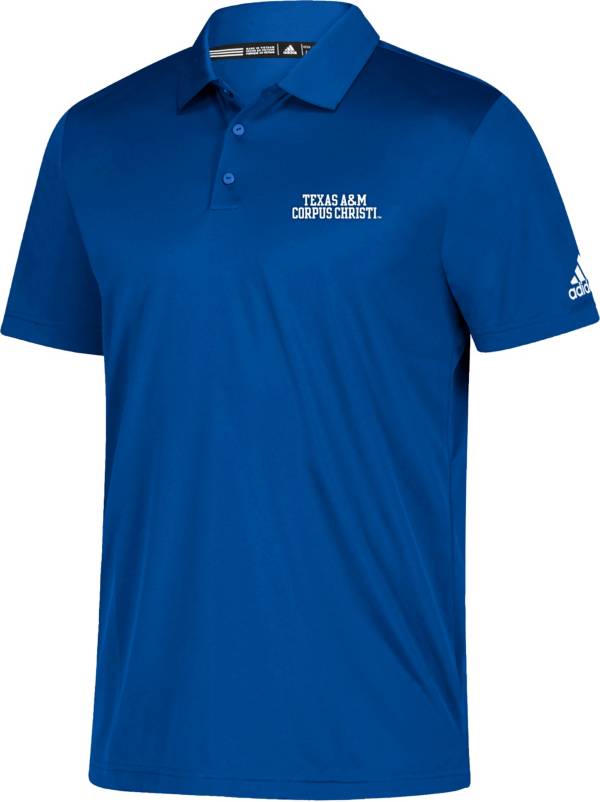 adidas Men's Texas A&M -Corpus Christi Islanders Blue Grind Polo