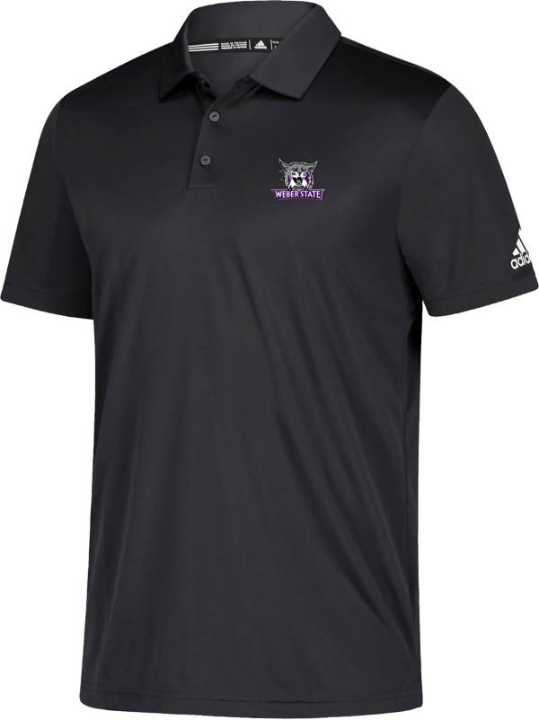 adidas Men's Weber State Wildcats Black Grind Polo