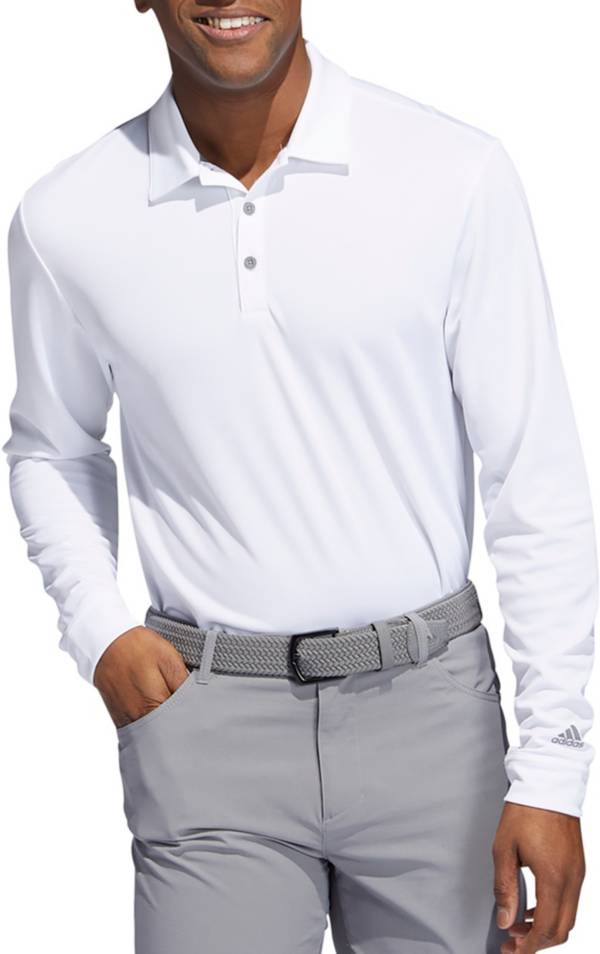 adidas Men's UPF Long Sleeve Golf Polo