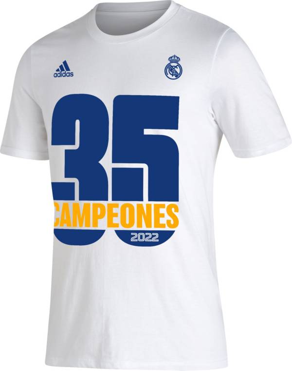 adidas Real Madrid 35 Campeones White T-Shirt