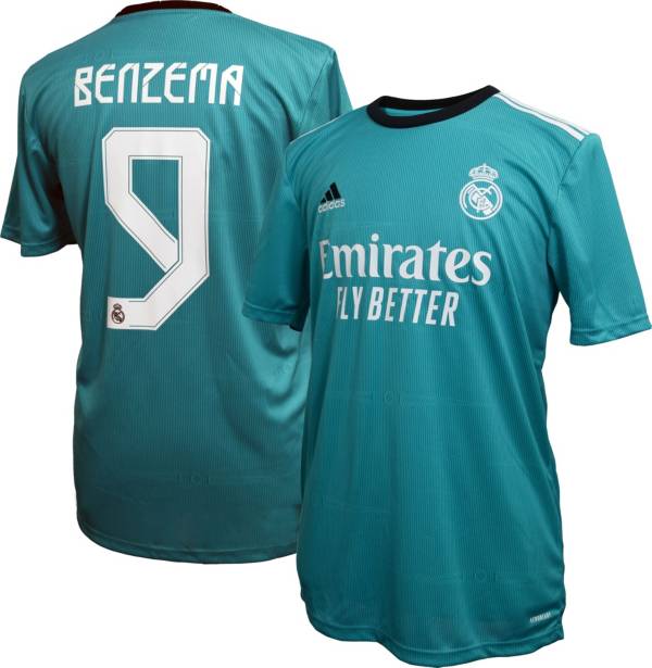 adidas Real Madrid '22 Breathe Stadium Third Karim Benzema #9 Replica Jersey