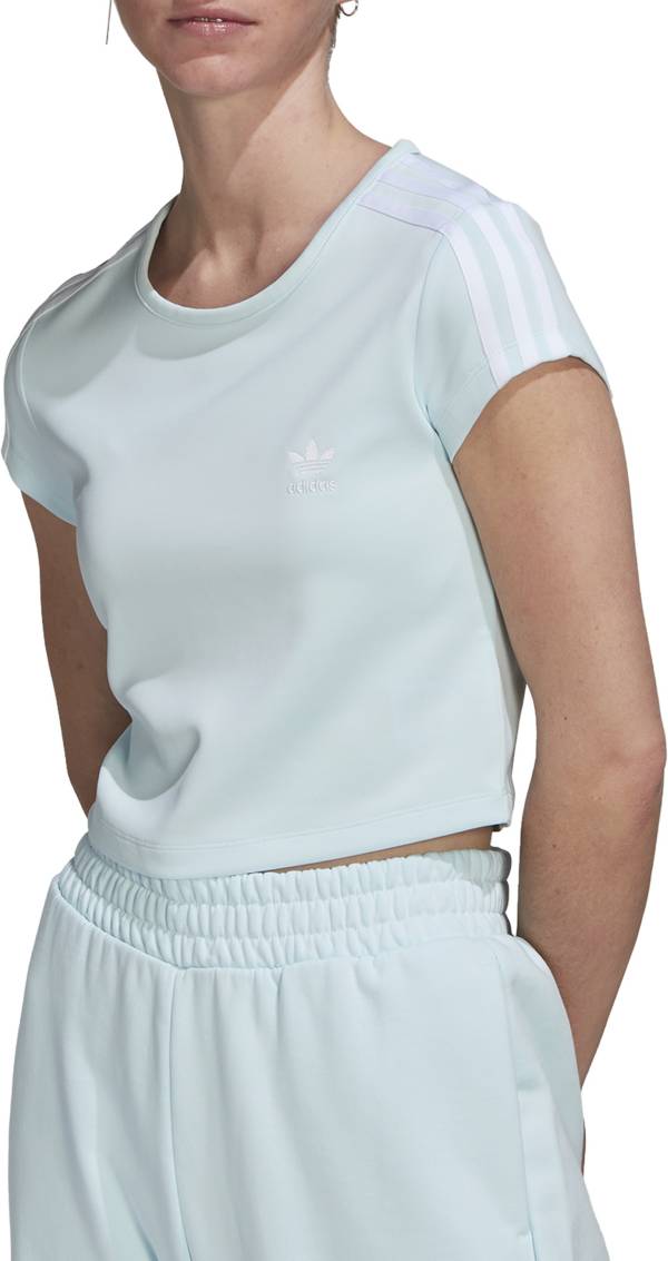 adidas Originals Women's Adicolor Classics Crop 3-Stripes T-Shirt