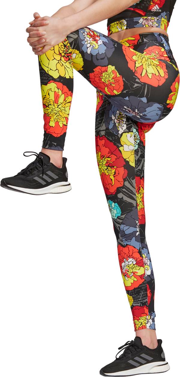 adidas Women's Floral Running Leggings