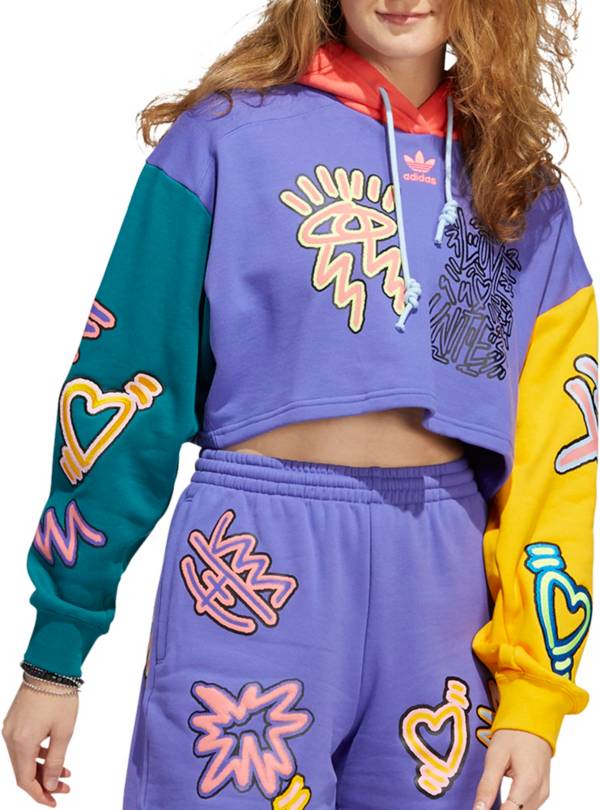 adidas Originals Women's Love Unites Crop Hoodie