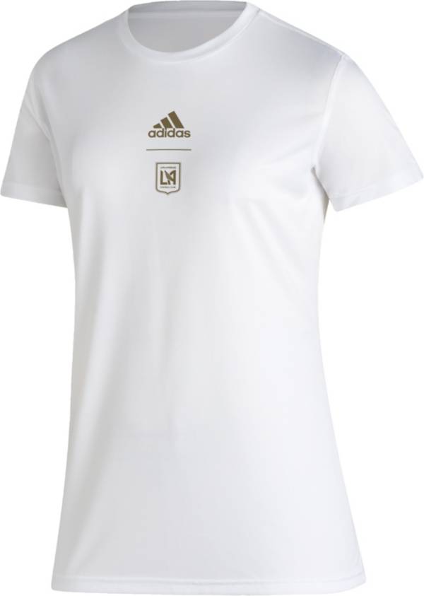 adidas Women's Los Angeles FC '22 White Repeat T-Shirt