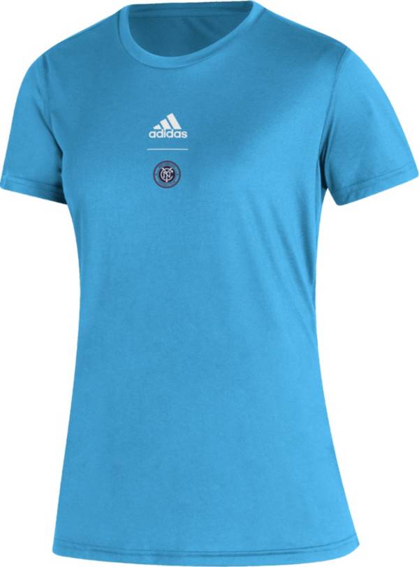 adidas Women's New York City FC '22 Blue Repeat T-Shirt