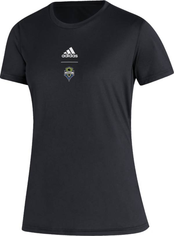 adidas Women's Seattle Sounders '22 Black Repeat T-Shirt