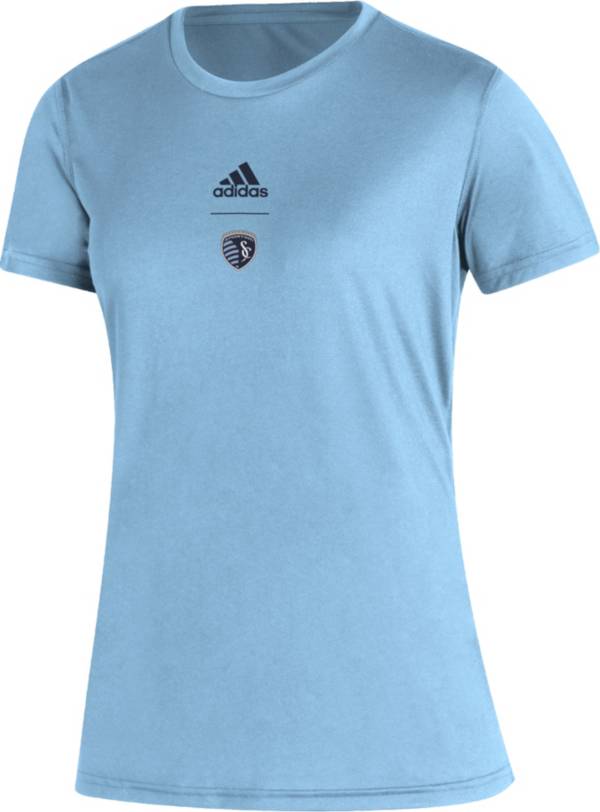 adidas Women's Sporting Kansas City '22 Blue Repeat T-Shirt