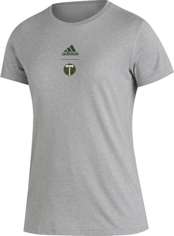 adidas Women's Portland Timbers '22 Grey Repeat T-Shirt