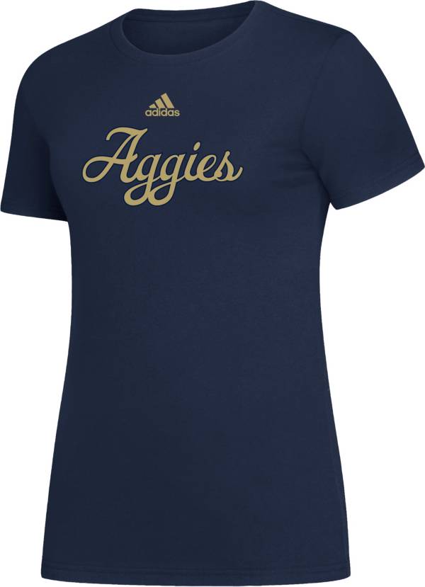 adidas Women's UC Davis Aggies Aggie Blue Amplifier T-Shirt product image