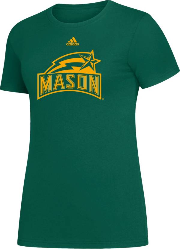 adidas Women's George Mason Patriots Green Amplifier T-Shirt