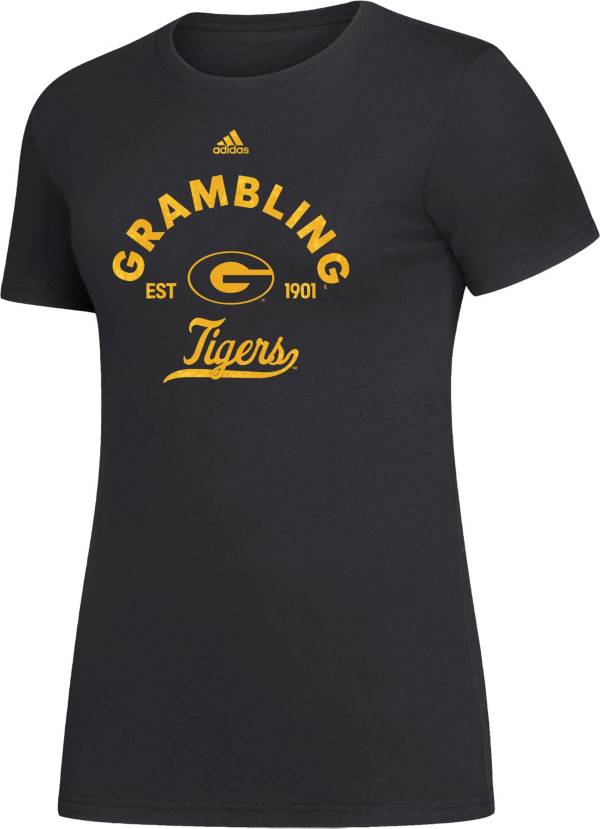 adidas Women's Grambing State Tigers Black Amplifier T-Shirt