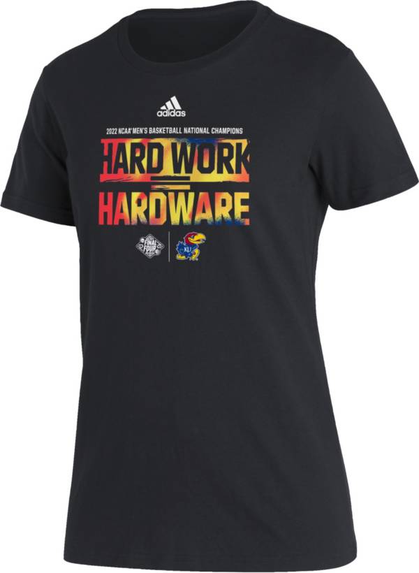 adidas Women's Kansas Jayhawks 2022 Men's Basketball National Champions Locker Room T-Shirt