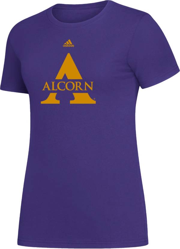 adidas Women's Alcorn State Braves Purple Amplifier T-Shirt