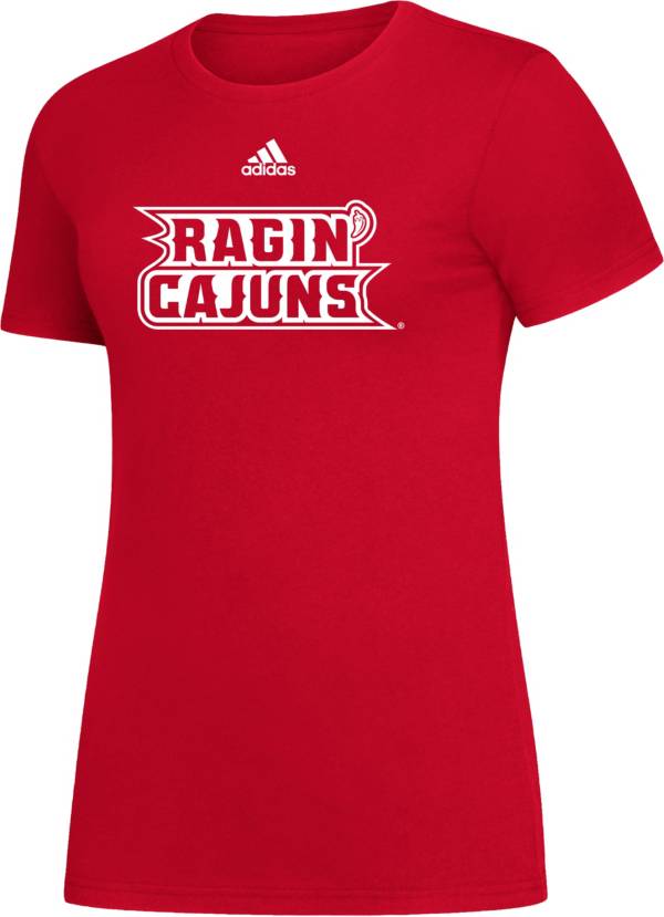 adidas Women's Louisiana-Lafayette Ragin' Cajuns Red Amplifier T-Shirt product image