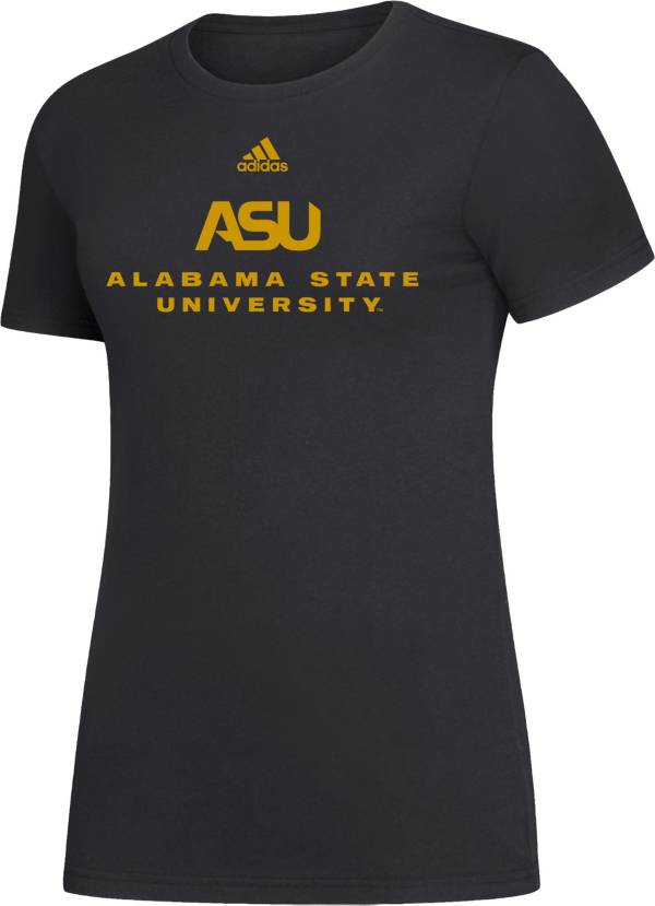 adidas Women's Alabama State Hornets Black Amplifier T-Shirt