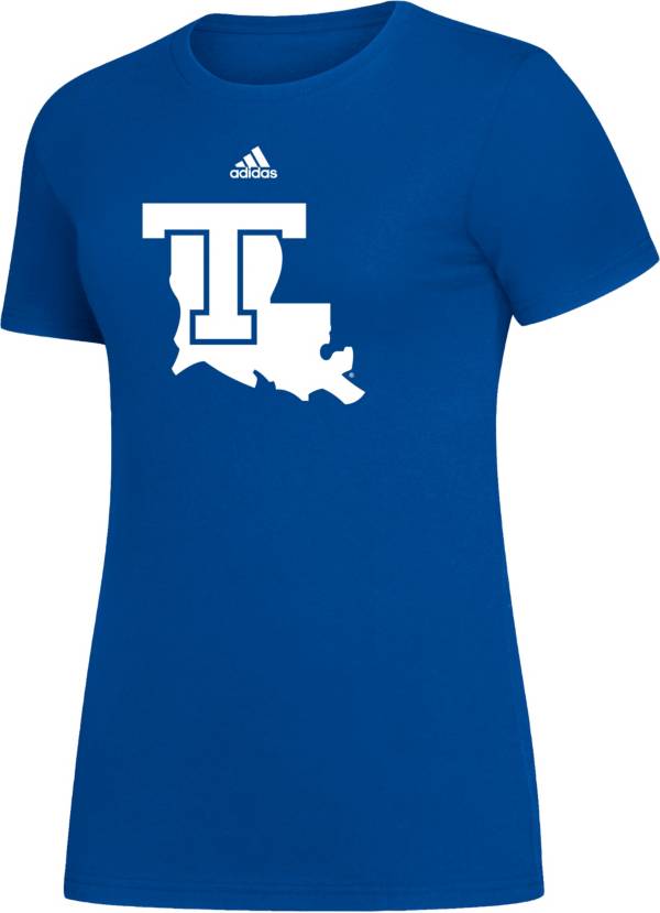 adidas Women's Louisiana Tech Bulldogs Blue Amplifier T-Shirt