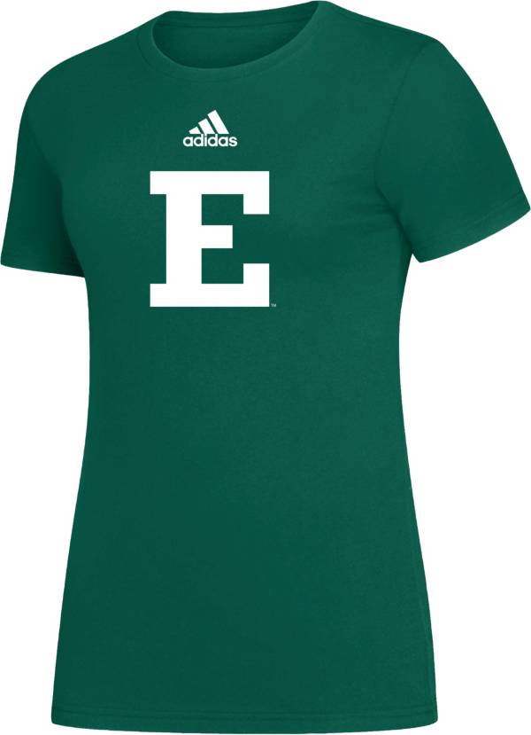 adidas Women's Eastern Michigan Eagles Green Amplifier T-Shirt