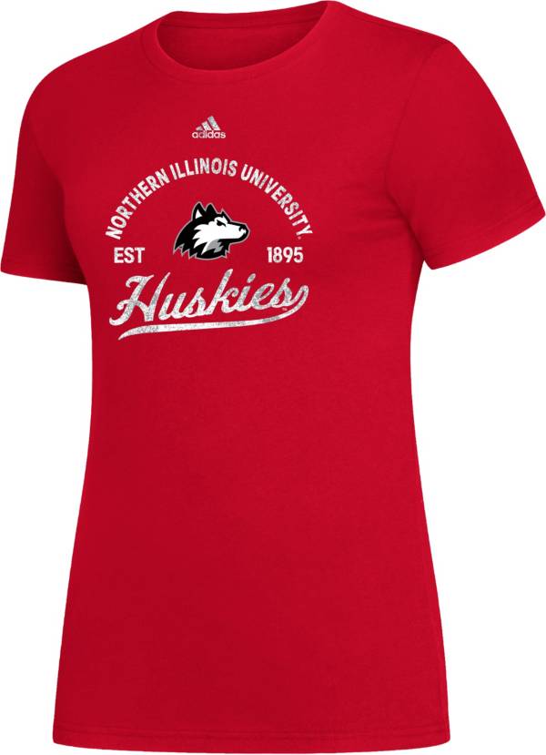 adidas Women's Northern Illinois Huskies Cardinal Amplifier T-Shirt