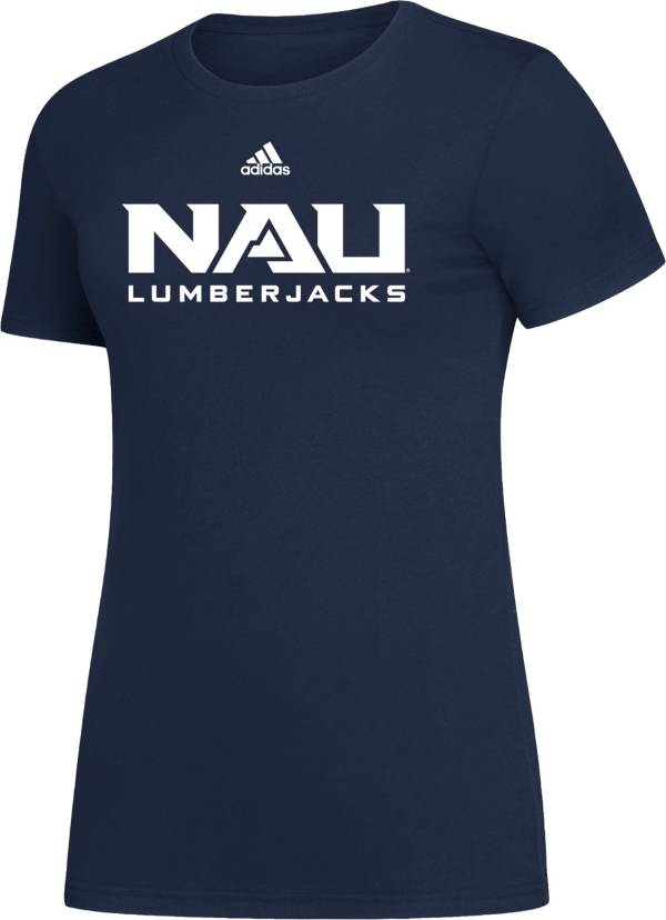 adidas Women's Northern Arizona Lumberjacks Blue Amplifier T-Shirt