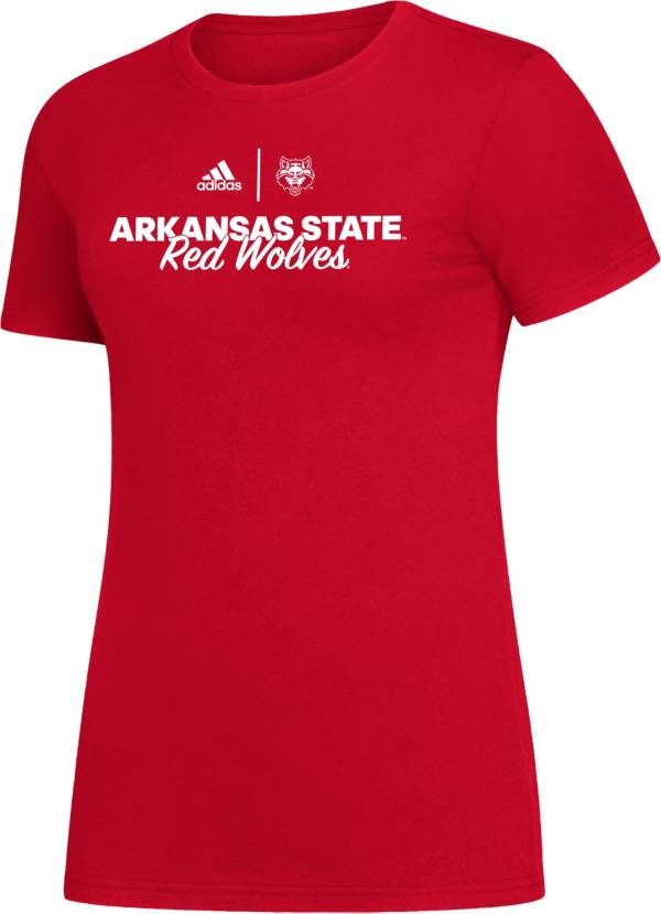 adidas Women's Arkansas State Red Wolves Scarlet Amplifier T-Shirt