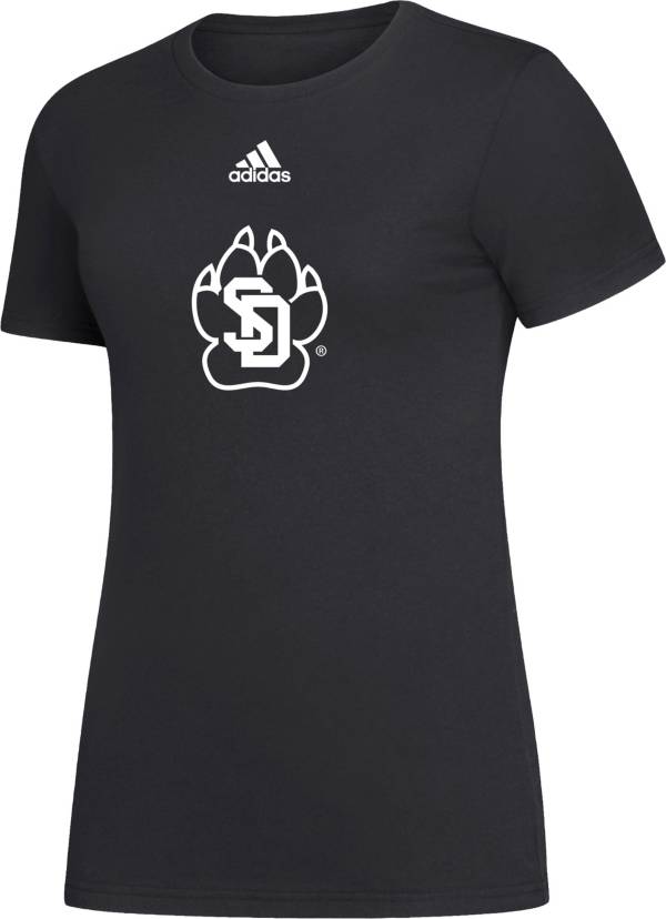 adidas Women's South Dakota Coyotes Black Amplifier T-Shirt