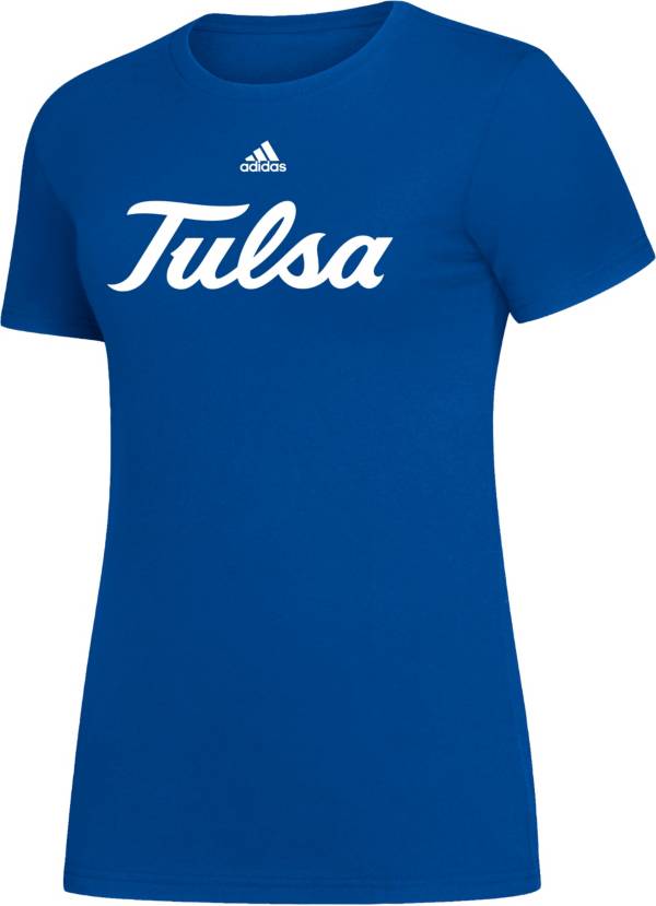 adidas Women's Tulsa Golden Hurricane Blue Amplifier T-Shirt product image