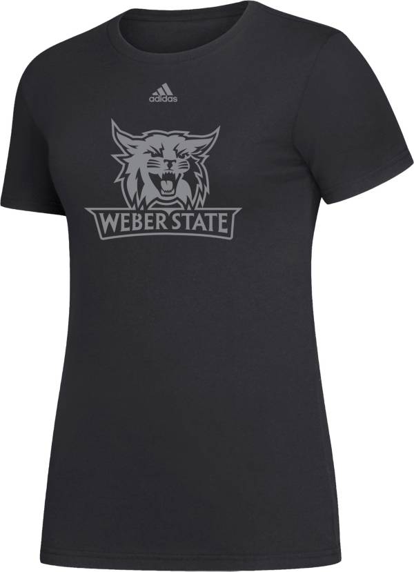adidas Women's Weber State Wildcats Black Amplifier T-Shirt