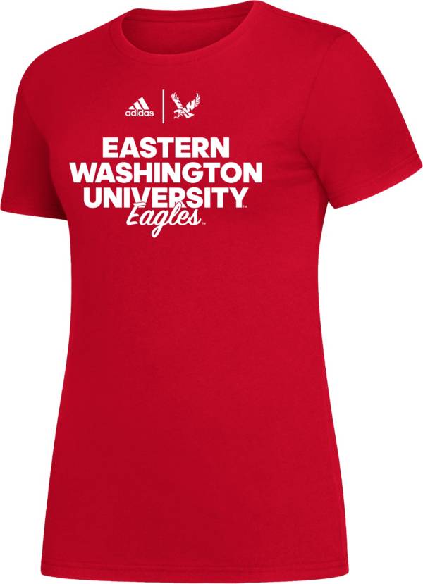 adidas Women's Eastern Washington Eagles Red Amplifier T-Shirt