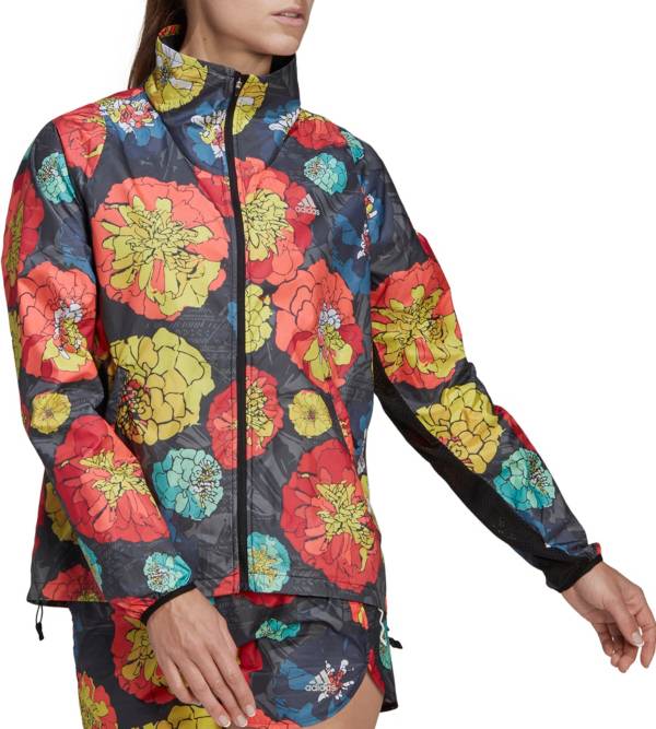 adidas Women's Run Fast Flower Running Jacket