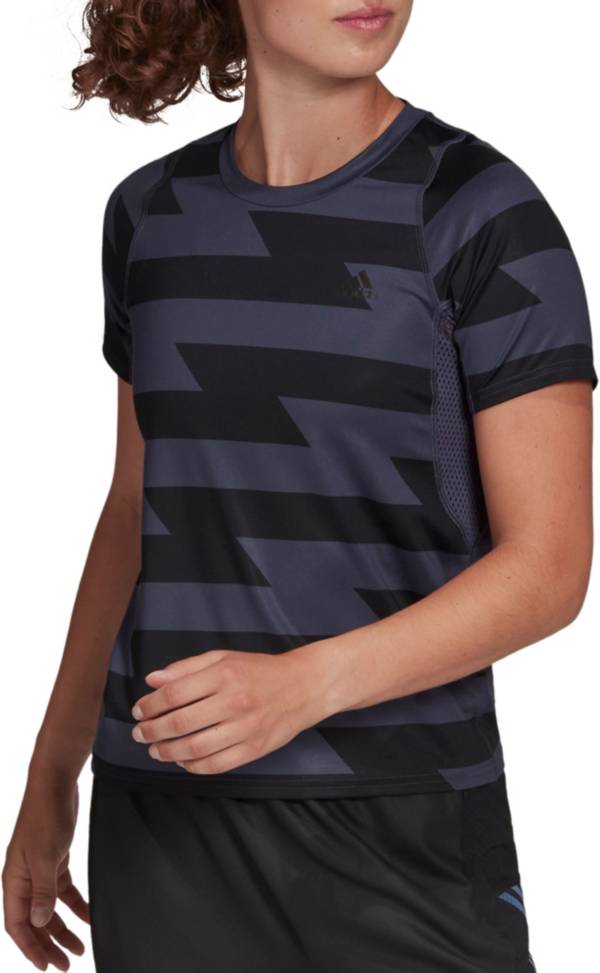 adidas Women's Run Fast All Over Print T-Shirt