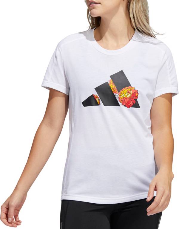 adidas Women's AEROREADY Flower Graphic Running T-Shirt