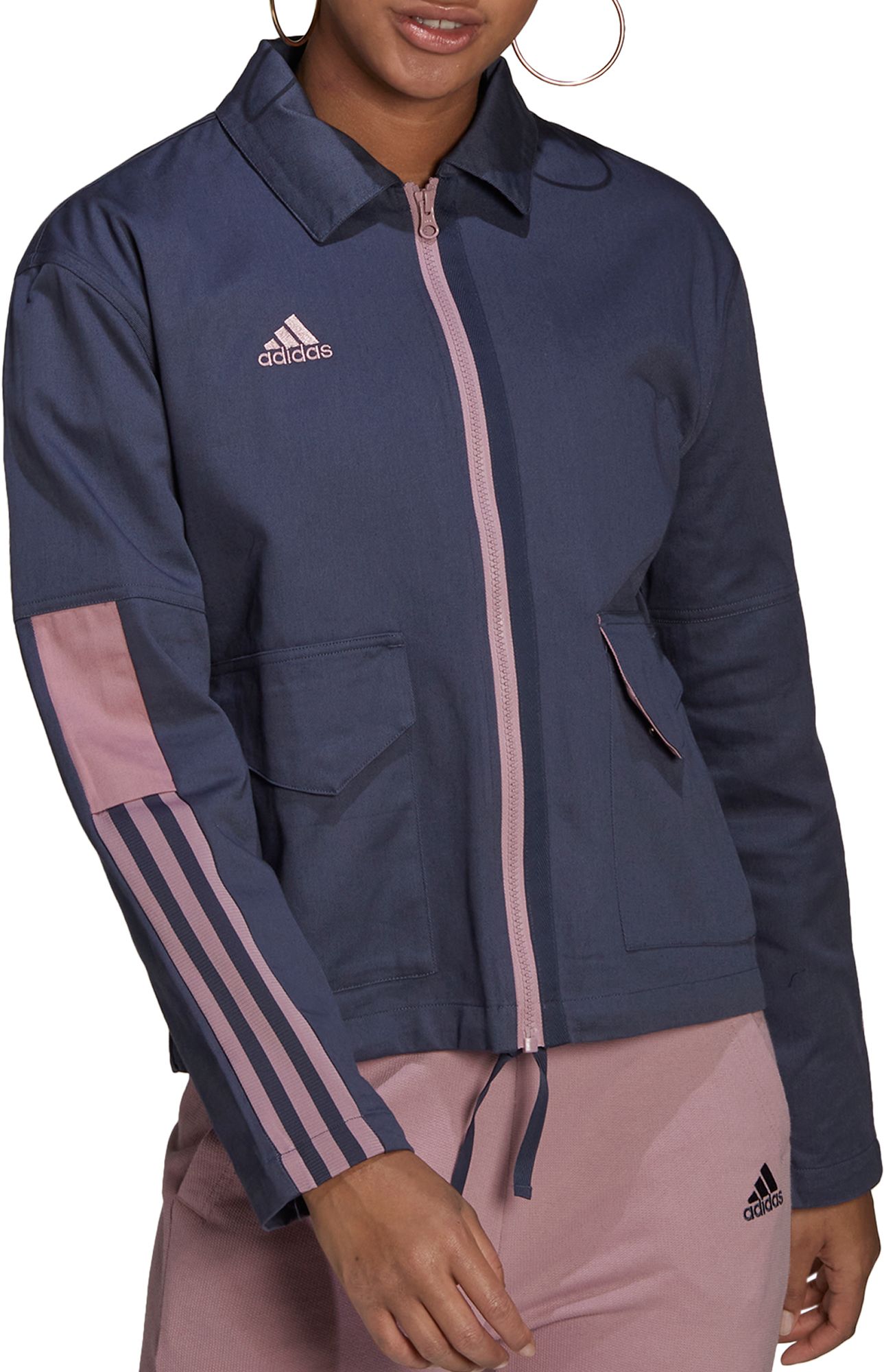 adidas women's plus size track jacket