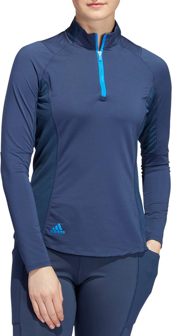 adidas Women's HEAT.RDY 1/2 Zip Long Sleeve Golf Pullover