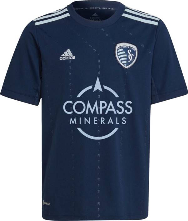 adidas Youth Sporting Kansas City '22-'23 Secondary Replica Jersey