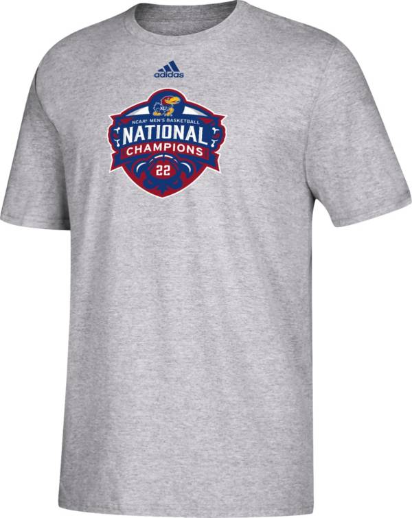 adidas Youth Kansas Jayhawks 2022 Men's Basketball National Champions Parade T-Shirt