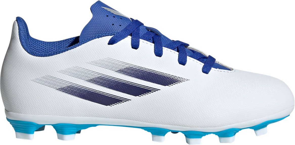 adidas soccer cleats white and blue