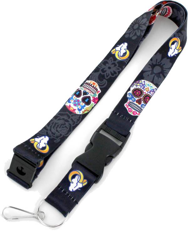 Aminco Los Angeles Rams Sugar Skull Lanyard