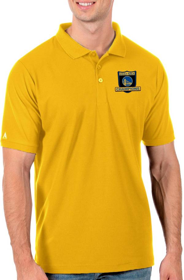 Antigua Men's 2022 NBA Champions Golden State Warriors Legacy Pique Polo