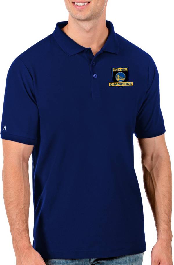 Antigua Men's 2022 NBA Champions Golden State Warriors Legacy Pique Polo