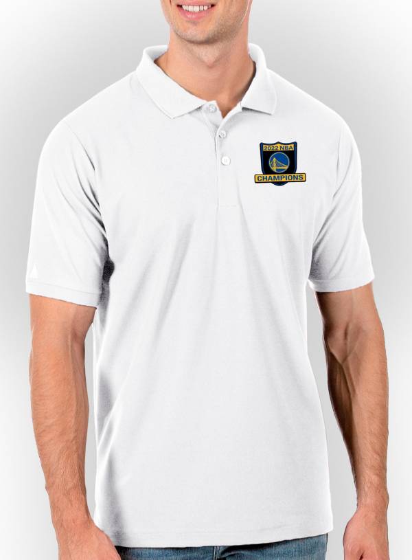 Antigua Men's 2022 NBA Champions Golden State Warriors Legacy Pique Polo