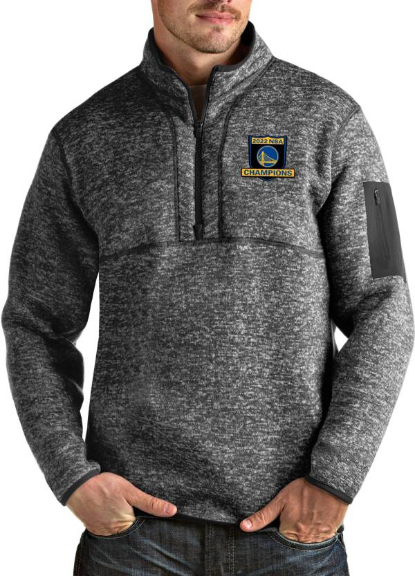 Antigua Men's 2022 NBA Champions Golden State Warriors Fortune 1/4 Zip Pullover