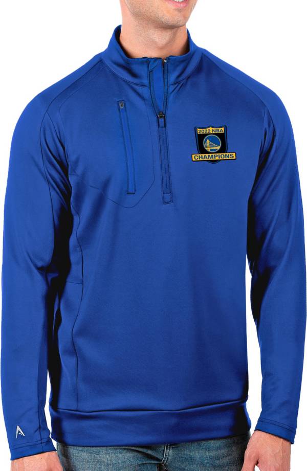 Antigua Men's 2022 NBA Champions Golden State Warriors Generation 1/2 Zip Pullover