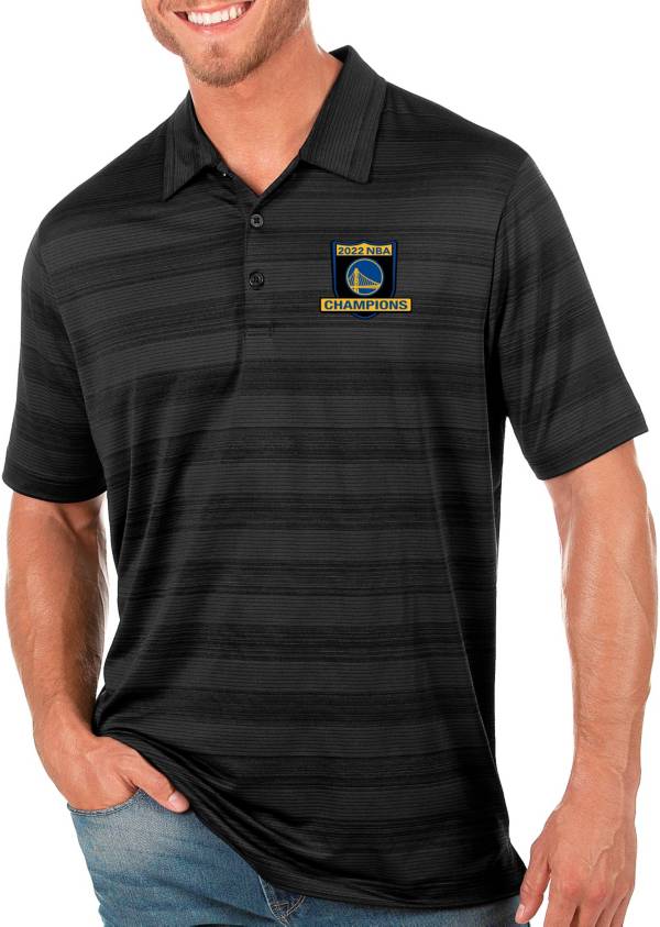 Antigua Men's 2022 NBA Champions Golden State Warriors Compass Polo