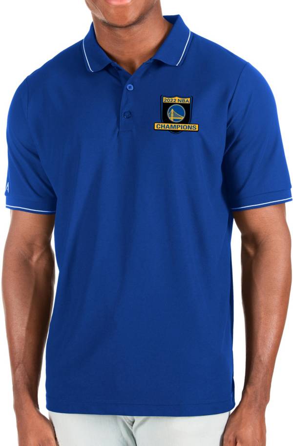 Antigua Men's 2022 NBA Champions Golden State Warriors Affluent Polo