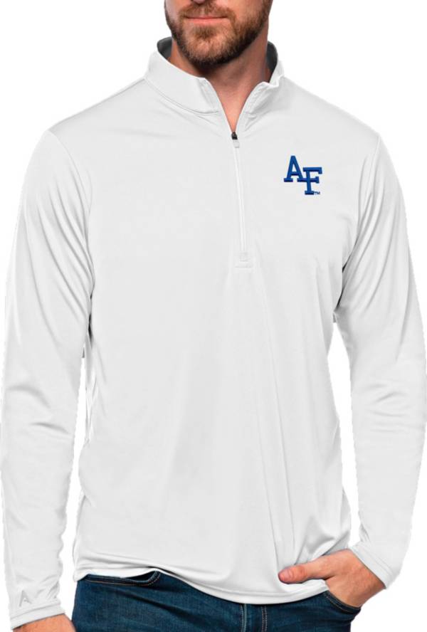 Antigua Women's Air Force Falcons White Tribute Quarter-Zip Shirt product image