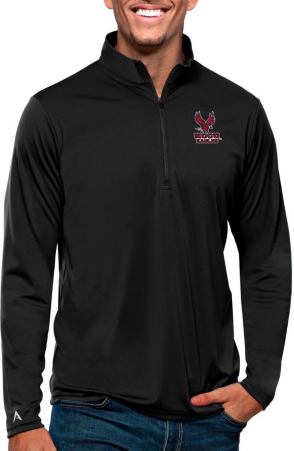 Antigua Men's North Carolina Central Eagles Black Tribute 1/4 Zip Jacket product image