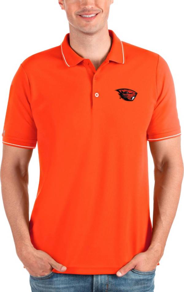Antigua Men's Oregon State Beavers Orange Affluent Polo product image