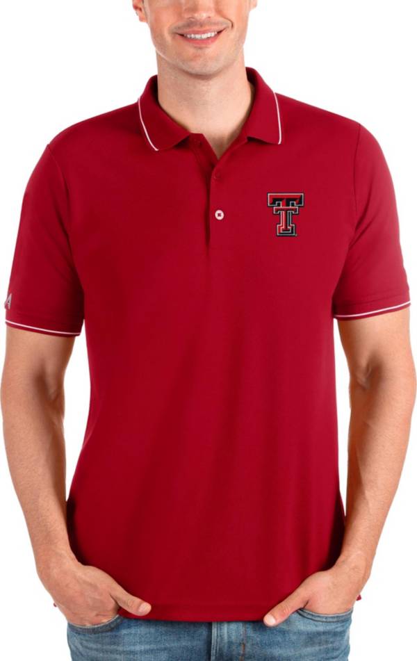 Antigua Men's Texas Tech Red Raiders Red Affluent Polo product image